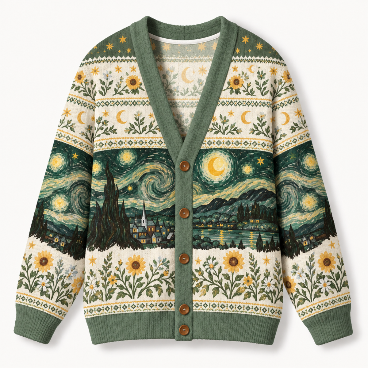 Chaotic Club Starry Night Sky Knit Cardigan