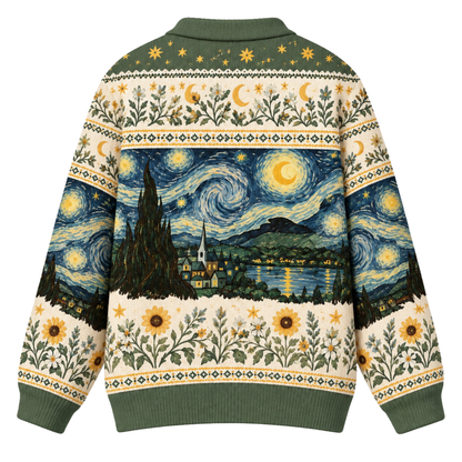 Chaotic Club Starry Night Sky Knit Cardigan