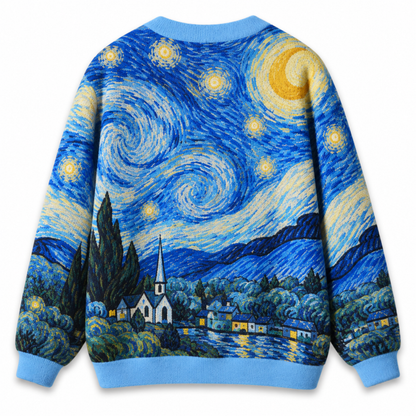 Chaotic Club Starry Night Sky Knit Cardigan
