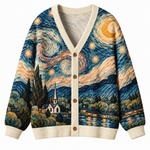 Chaotic Club Starry Night Sky Knit Cardigan