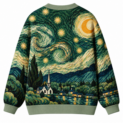 Chaotic Club Starry Night Sky Knit Cardigan