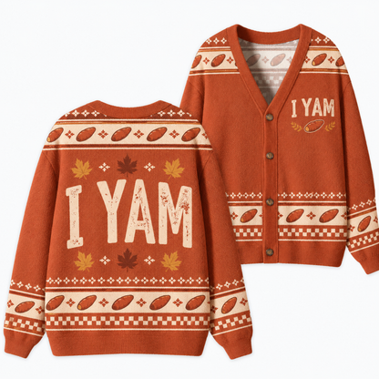 Chaotic Club Thanksgiving Couples She s My Sweet Potato I Yam Cardigan