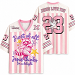 ChaoticClub First of All Jesus Thinks I'm A Delight Mesh Jersey