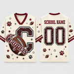 Chaotic Club Retro Varsity Letters Game Day Mesh Jersey