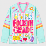 Chaotic Club Striped Custom Back To School Love Long Sleeve Jersey