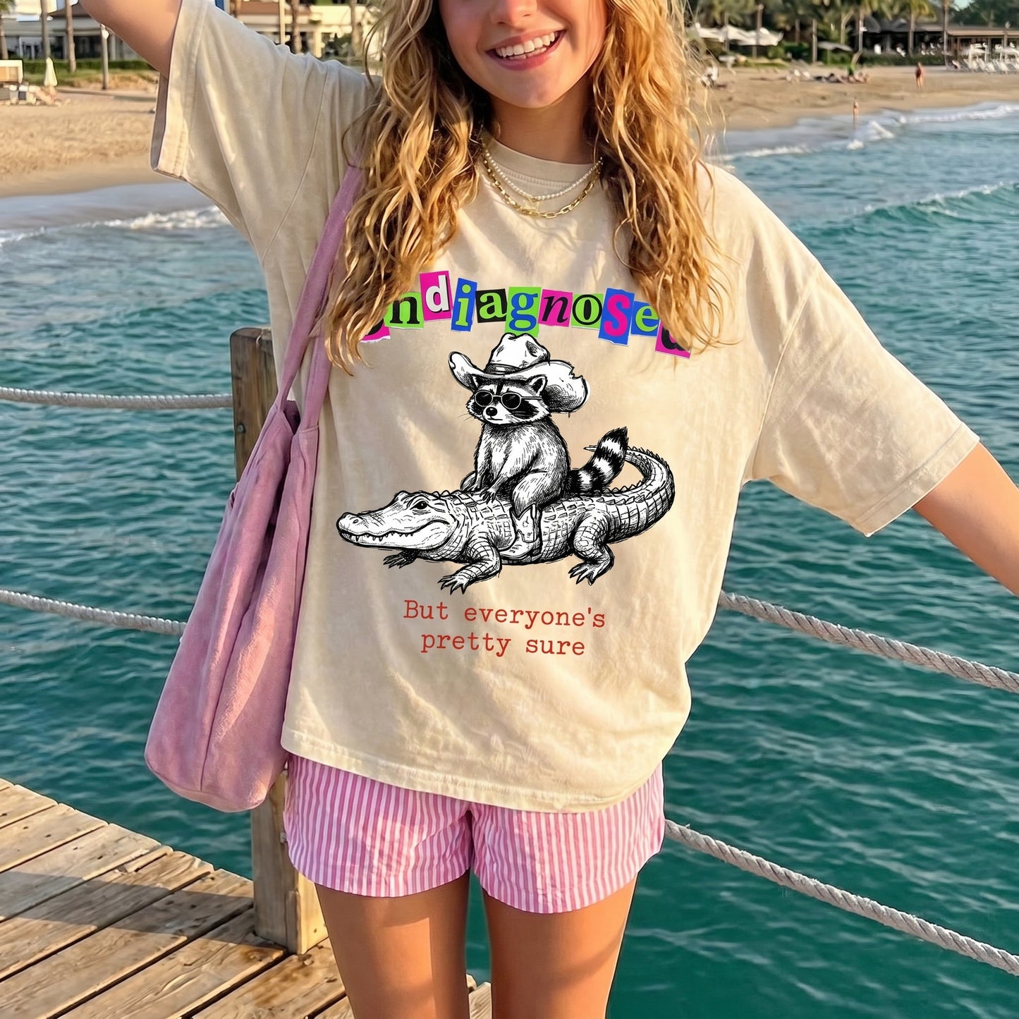 ChaoticClub Undiagnosed Raccoon Washed T-Shirt