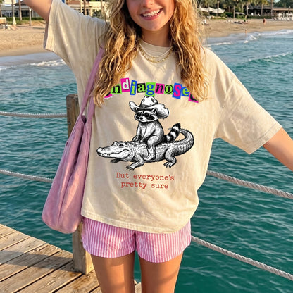ChaoticClub Undiagnosed Raccoon Washed T-Shirt