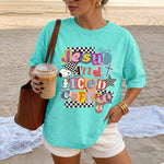 ChaoticClub Summer Jesus and Ice Coffee Neon T-shirt