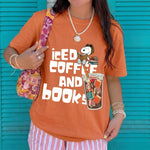 ChaoticClub Summer Ice Coffee And Books Neon T-shirt