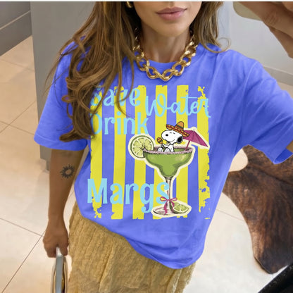 ChaoticClub Save Water Drink Margs Neon T-Shirt