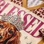ChaoticClub  Blessed Glam Dachshund  Leopard Mesh Jersey