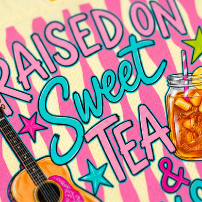 ChaoticClub Raised on Sweet Tea & Country Songs Mesh Jersey