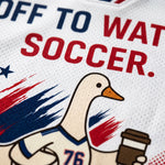 ChaoticClub Off To Watch Soccer USA Personalized Mesh Jersey
