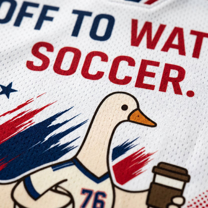 ChaoticClub Off To Watch Soccer USA Personalized Mesh Jersey