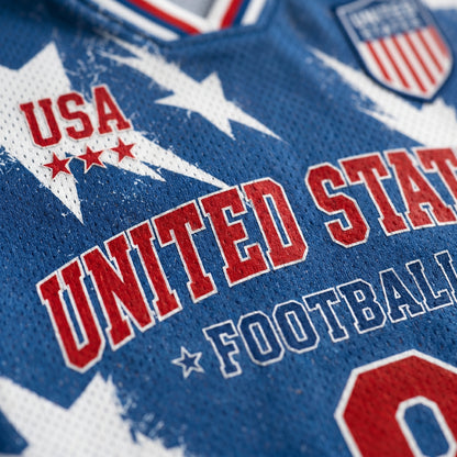 ChaoticClub Retro USA Soccer Star Vintage Mesh Jersey