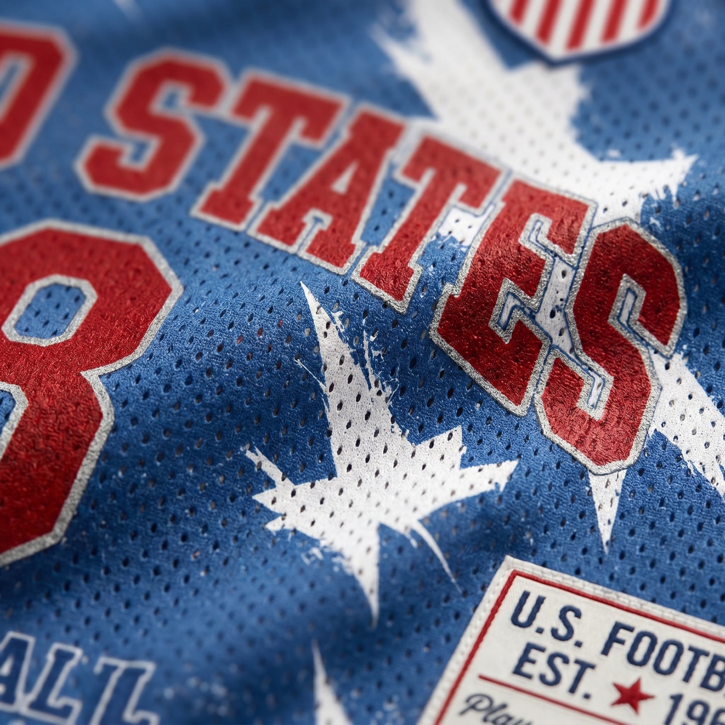 ChaoticClub Retro USA Soccer Star Vintage Mesh Jersey