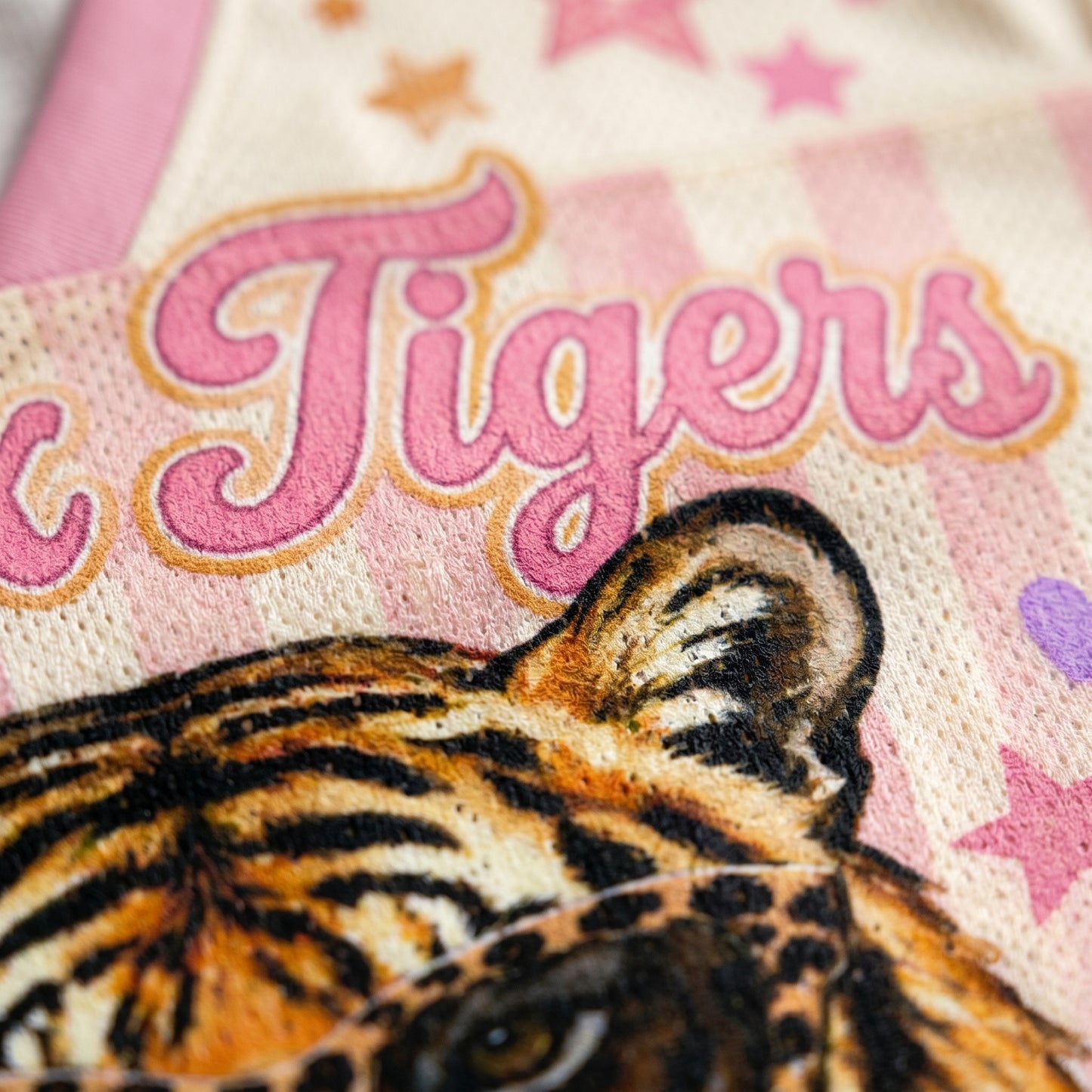 ChaoticClub Striped Geaus Tigers Leopard Bumble Mascot Mesh Jersey