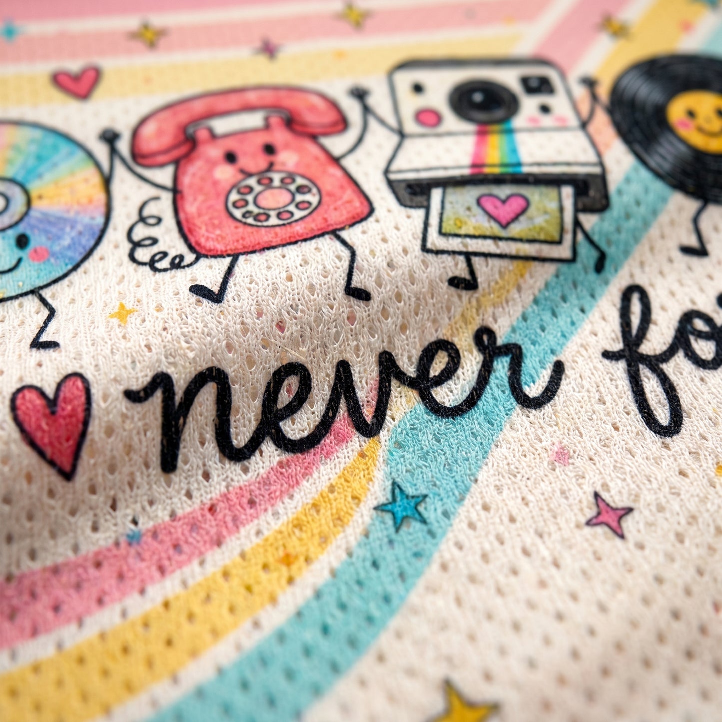 ChaoticClub Never Forget Cute Retro Nostalgic 90s Mesh Jersey