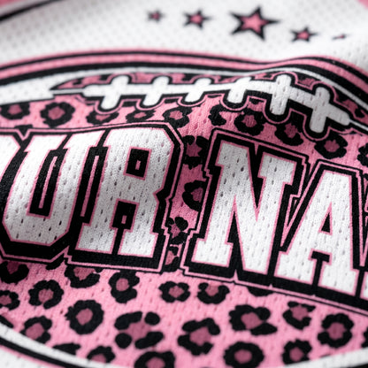 ChaoticClub Gameday Name Leopard Personalized Mesh Jersey