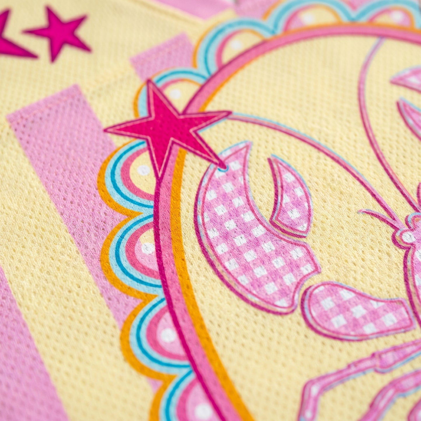 ChaoticClub Preppy Coastal Lobster Bow Mesh Jersey