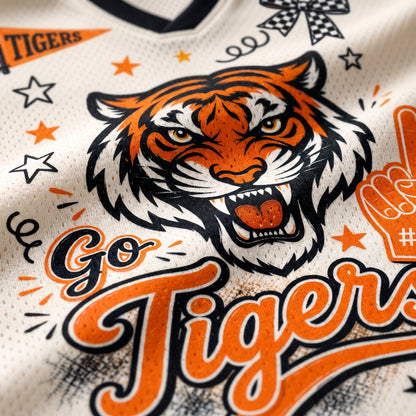 ChaoticClub Mascot Preppy Team Game Day Mesh Jersey