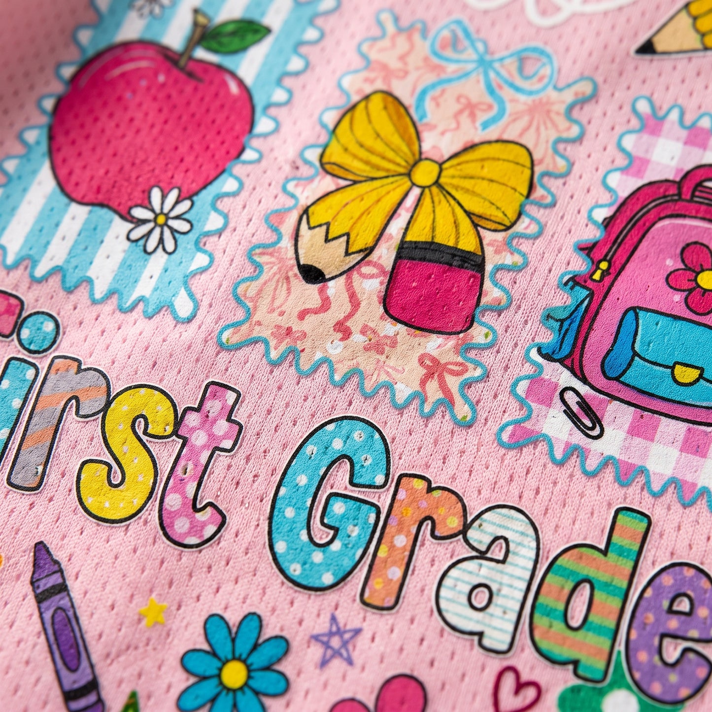 ChaoticClub Hello Kindergarten Pre-K 1st 2d 3d 4th 5th Grade Mesh Jersey