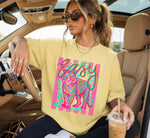 ChaoticClub Summer Preppy Easy Tiger Neon T-Shirt