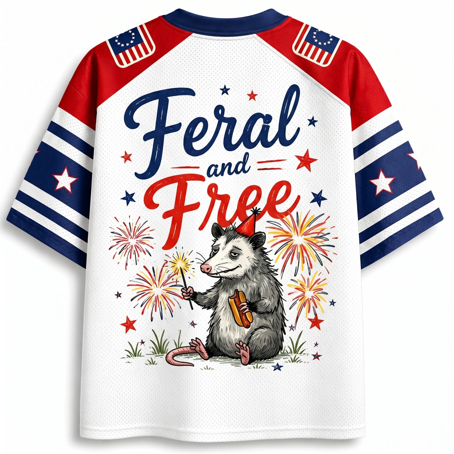 Chaotic Club Here For Hot Dogs & Chaos Possum Mesh Jersey