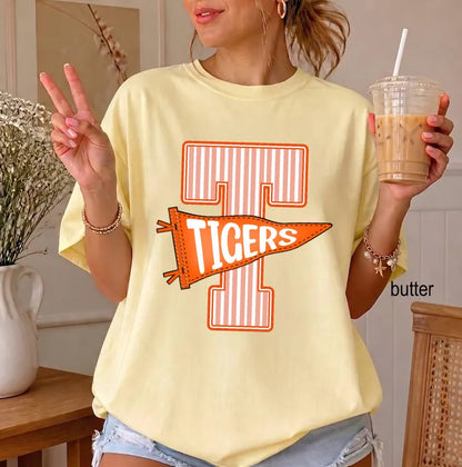 Chaotic Club Personalized School Mascot Gingham T-Shirt