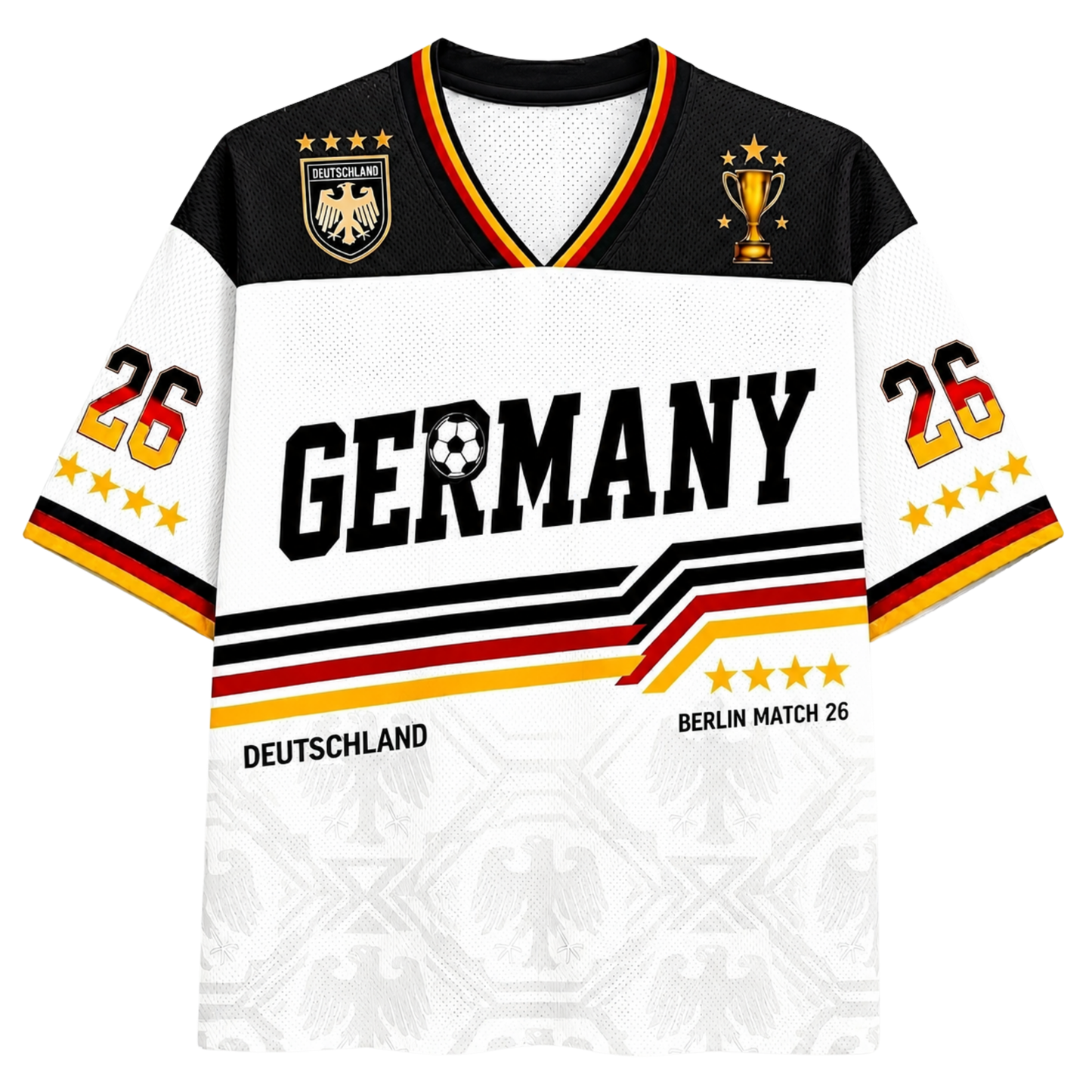 ChaoticClub Germany Soccer Personalized Mesh Jersey