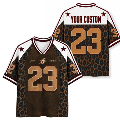 ChaoticClub Leopard Purple Personalized Mesh Jersey