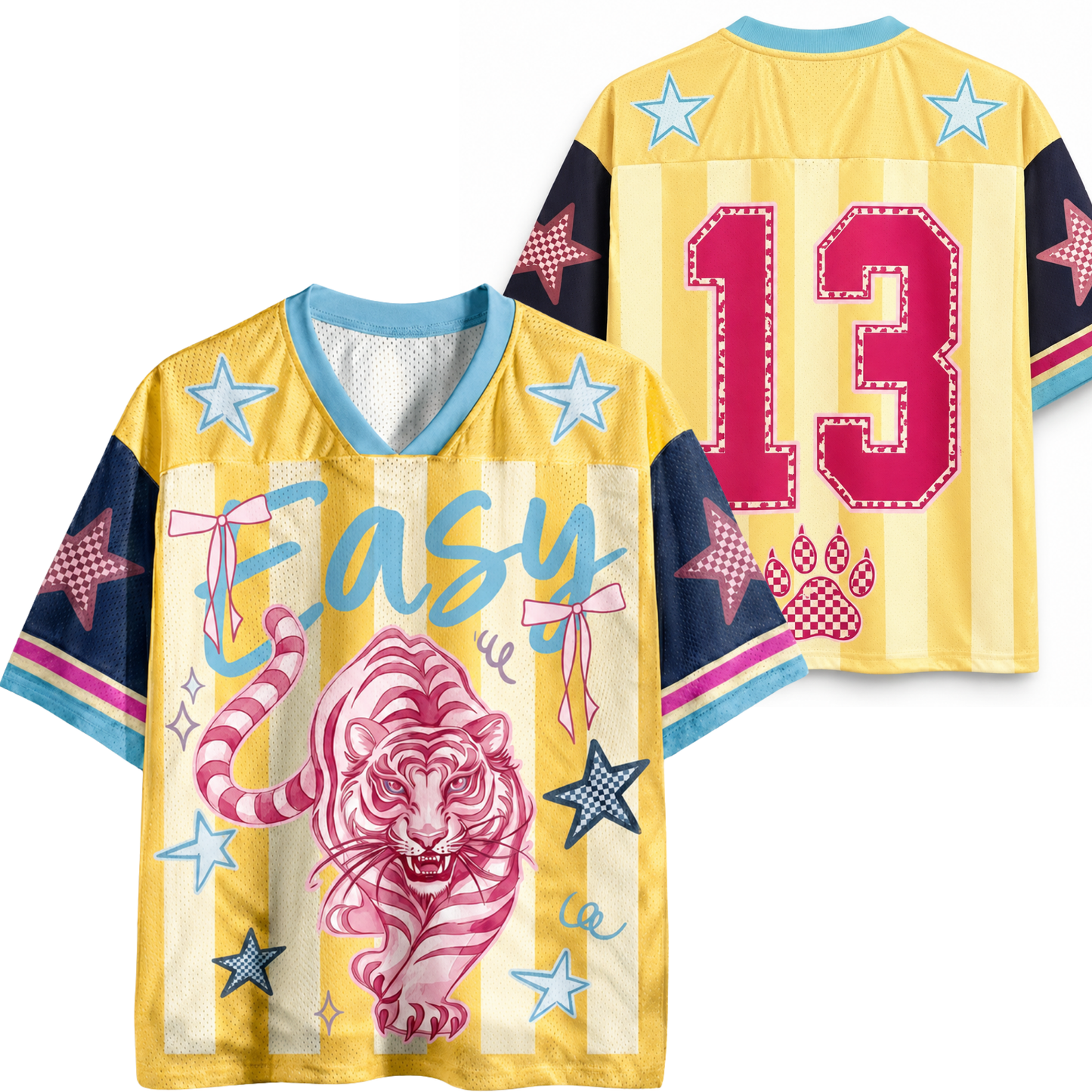 ChaoticClub Striped Easy Tiger Mesh Jersey