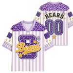 ChaoticClub Leopard School Mascot  School Team Mesh Jersey