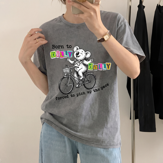 ChaoticClub Born To Dilly Daily Koala Washed T-Shirt