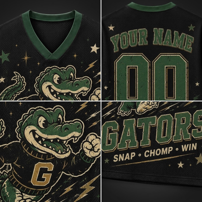 Chaotic Club Retro Mascot Lightning Game Day Mesh Jersey
