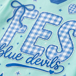Chaotic Club Mint Blue Gingham FES Blue Devils Mesh Jersey