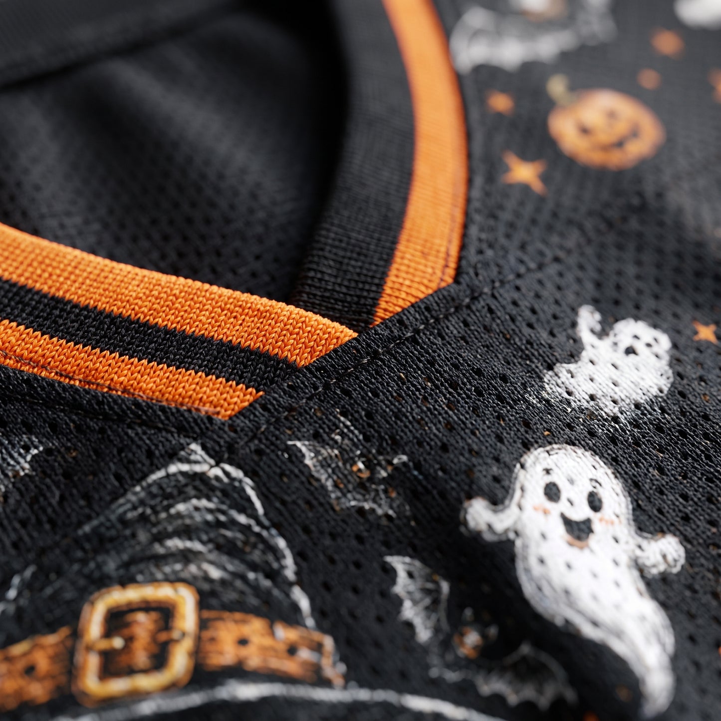 ChaoticClub Here for the Boos Racoon Halloween Mesh Jersey
