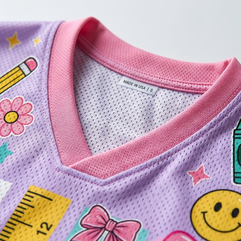 ChaoticClub Striped Make A Difference Pencil Crayons  Mesh Jersey