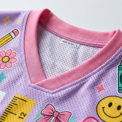 ChaoticClub Striped Make A Difference Pencil Crayons  Mesh Jersey