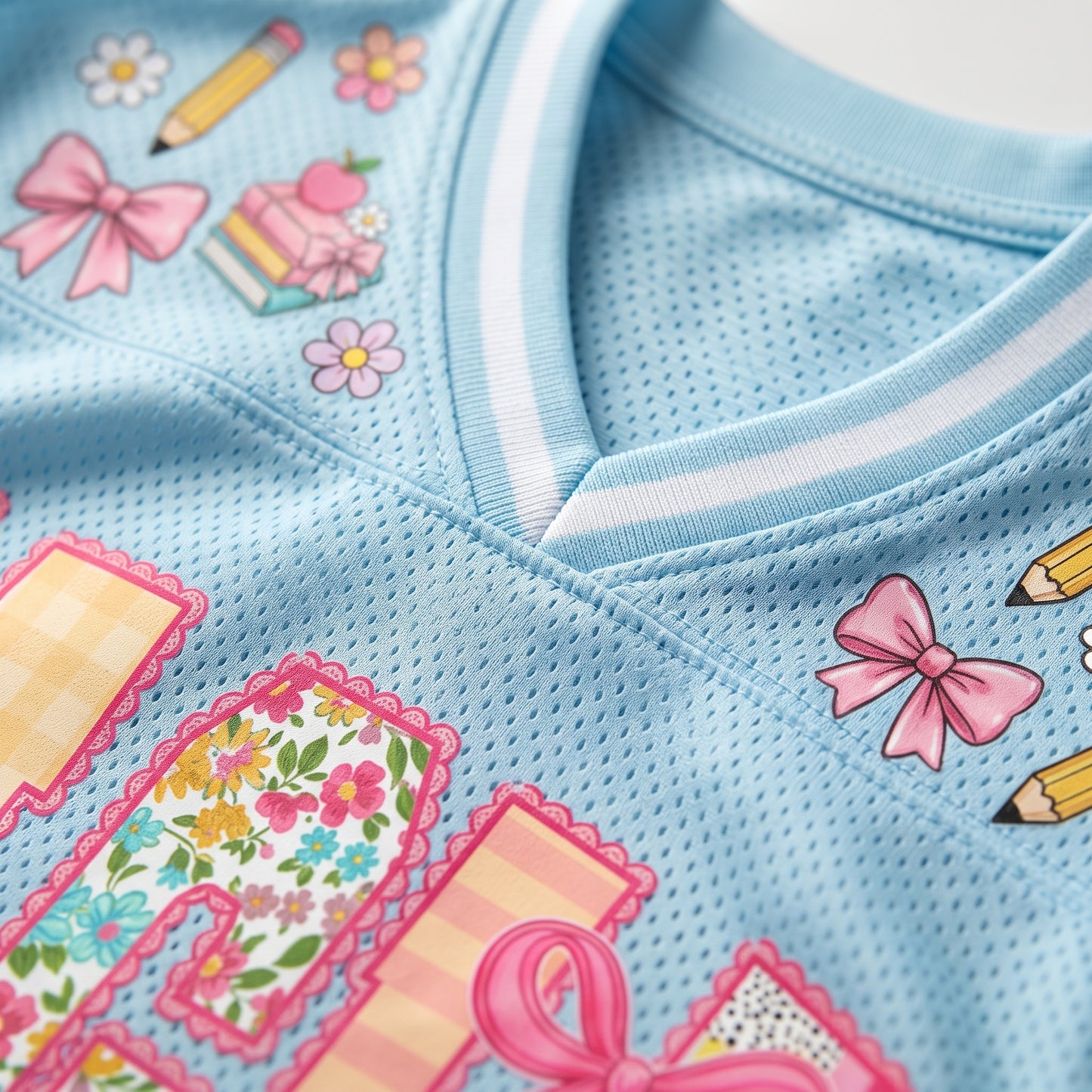 ChaoticClub School Mascot Floral Personalized Mesh Jersey