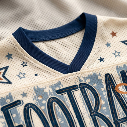 Chaotic Club Vintage Stripes Football Mom Mesh Jersey