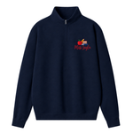 Chaotic Club Embroided Teacher Name Pencil Book Quarter Zip Sweatshirt