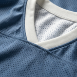 ChaoticClub Off To Join Summer Break Blue Mesh Jersey with Raccoon Graphic