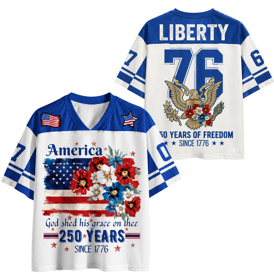 ChaoticClub America 250 Years God Shed His Grace On Thee Mesh Jersey