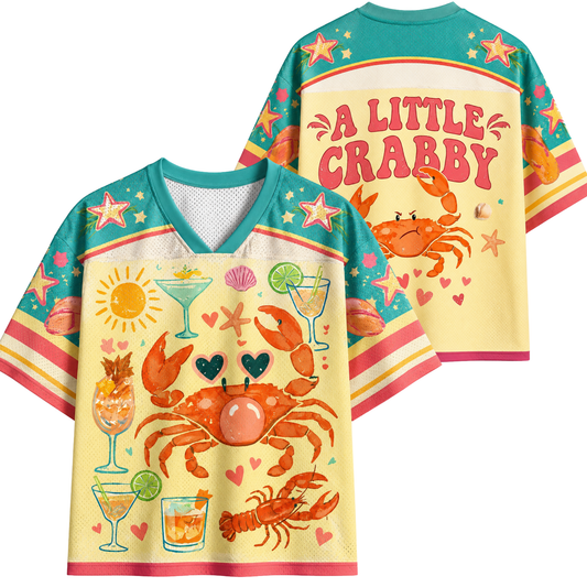 ChaoticClub Crab Blowing Bubble Summer Mesh Jersey