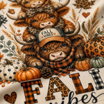 Chaotic Club Highland Cow Fall Autumn Pumpkin Long Sleeve Jersey