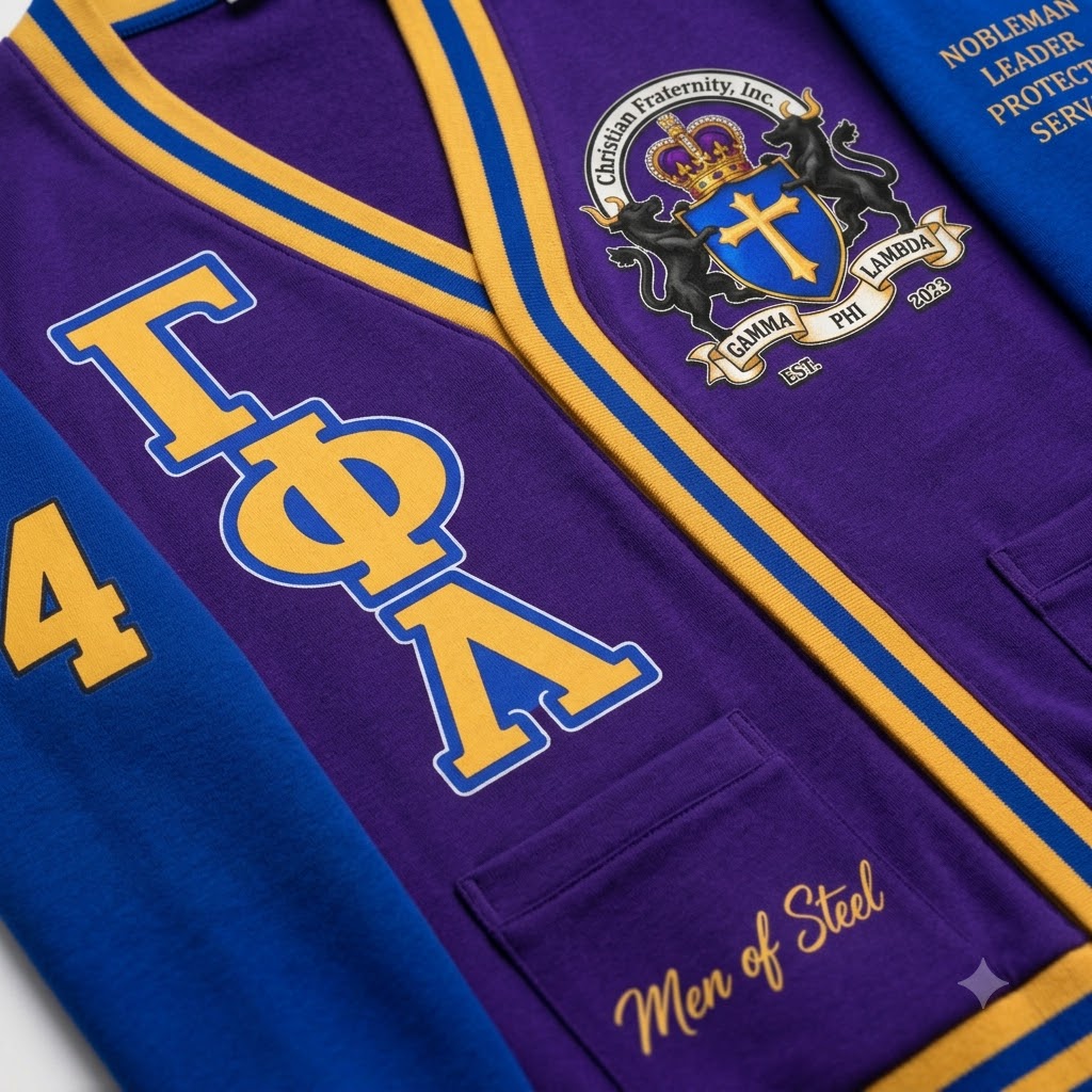 Chaotic Club GAMMA PHI LAMBDA CHRISTIAN FRATERNITY Cardigan