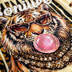 ChaoticClub Glam Tiger Bumblegum Leopard Mesh Jersey