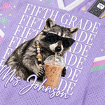 ChaoticClub Funny Feral Raccoon Back To School Love Mesh Jersey
