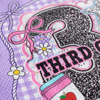 ChaoticClub Girly Pencil Preppy Back to School Mesh Jersey
